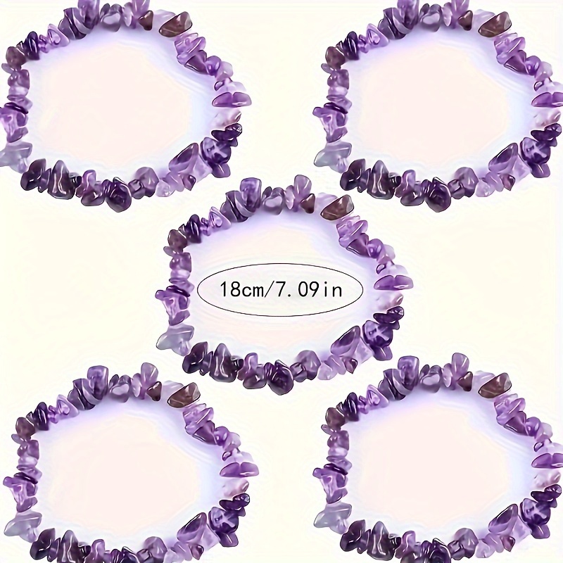 Yoga Fitness Gifts - Natural Stone Amethyst Irregualr Chips Gravel