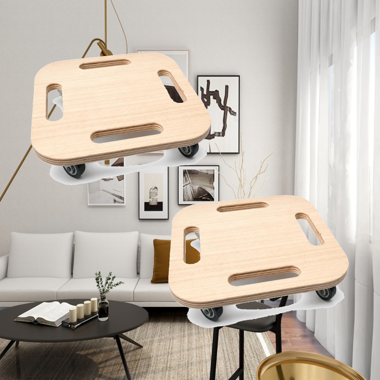 Core Slider - 2 Pieces Wooden Sliding Discs with