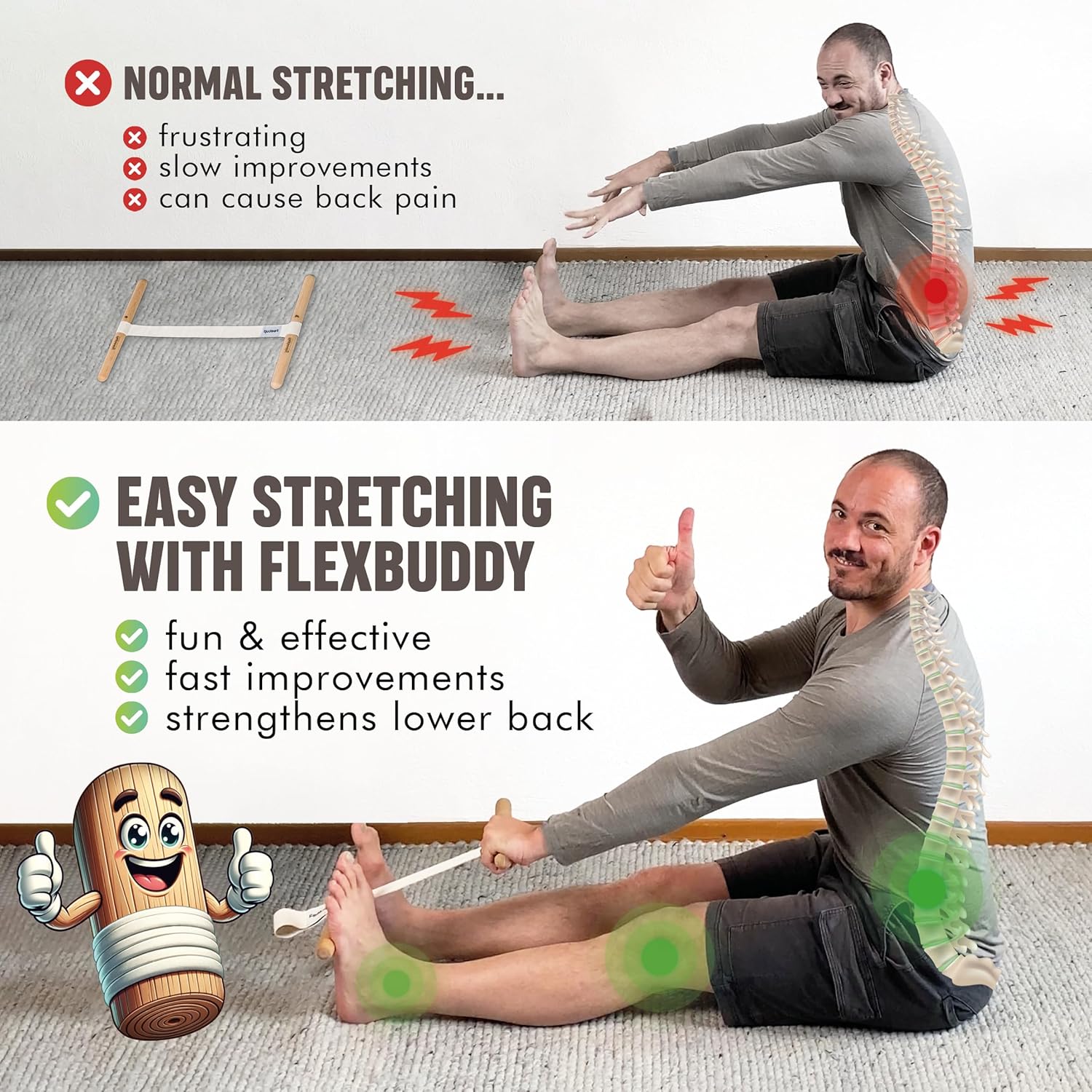 Hamstring Stretcher Adjustable - Fitness Of Yoga review and price
