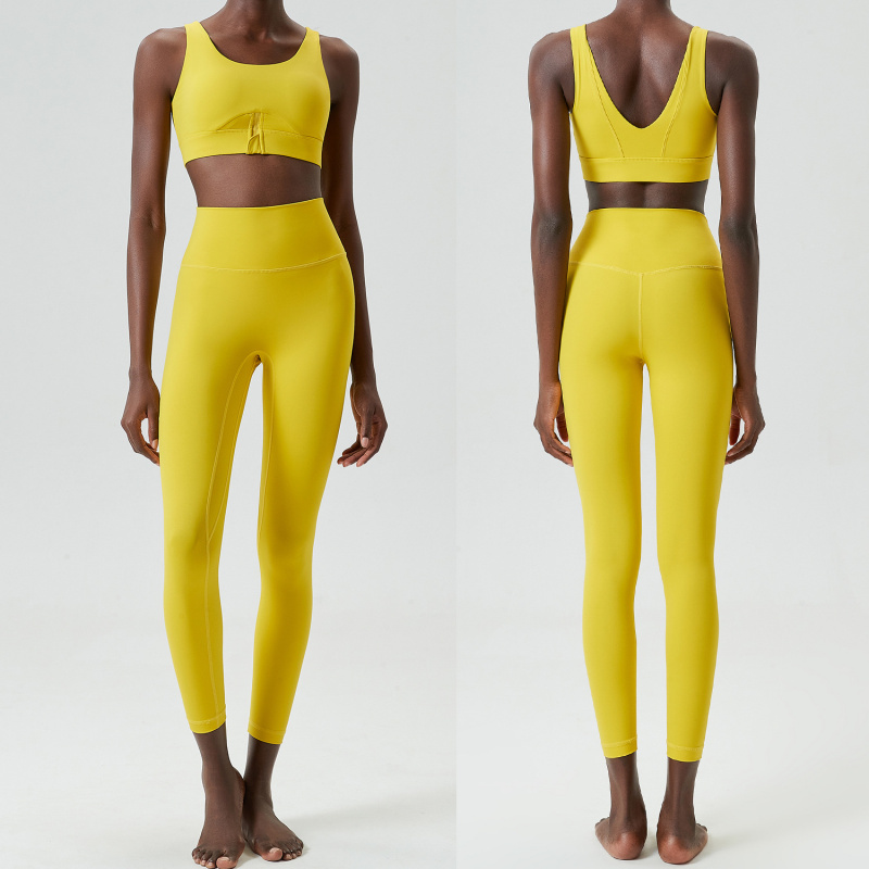 Two Pieces Set Zipper Yoga Spo - Yoga Fitness Plus review and price