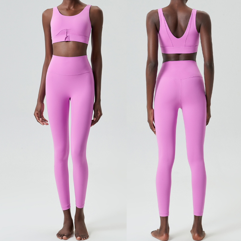 Two Pieces Set Zipper Yoga Spo - Yoga Fitness Plus review and price