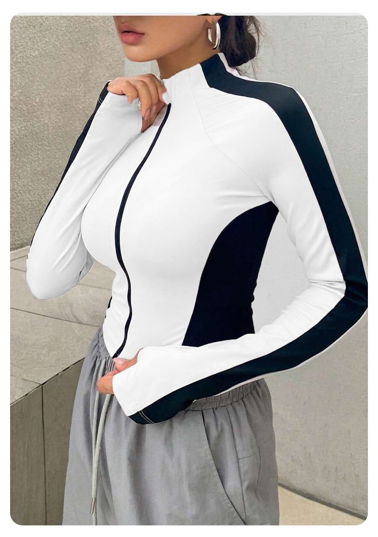 Yoga Clothes Stand Up Collar J - Fitness Of Yoga review and price