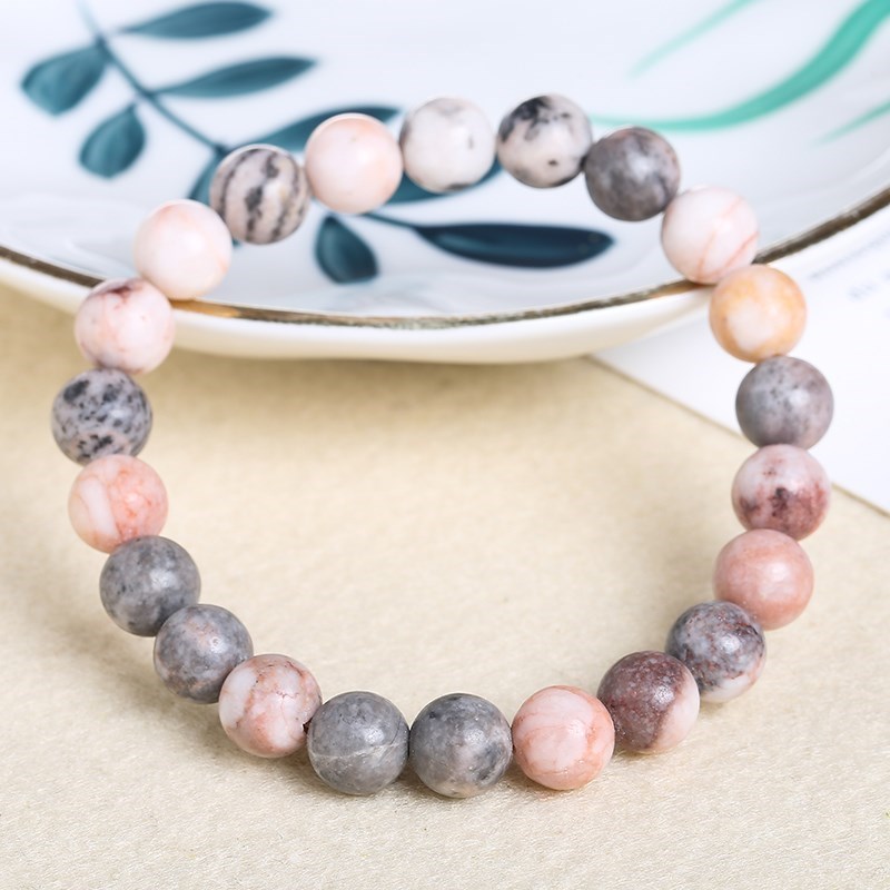 JD Natural Pink Zebra Jaspers  - Yoga Fitness Gifts review and price